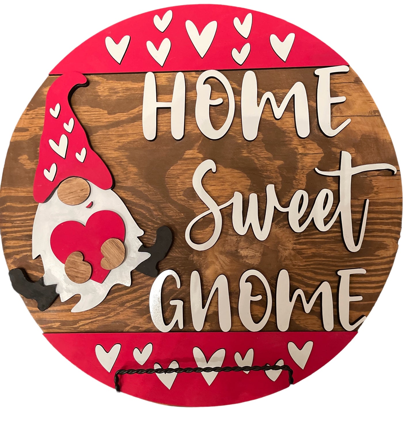 Adorable Home Sweet Gnome Sign