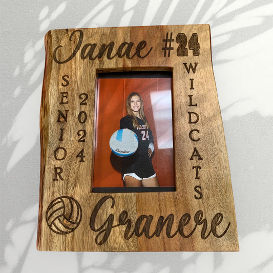Engraved Wood Picture Frame
