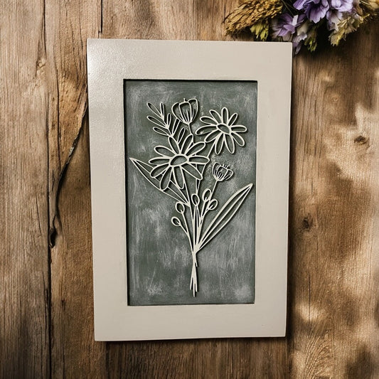 Wildflower Sign / Spring / Wall Decor /
