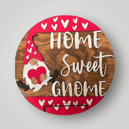 Adorable Home Sweet Gnome Sign