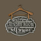 Wood Hanger Laundry Room Sign